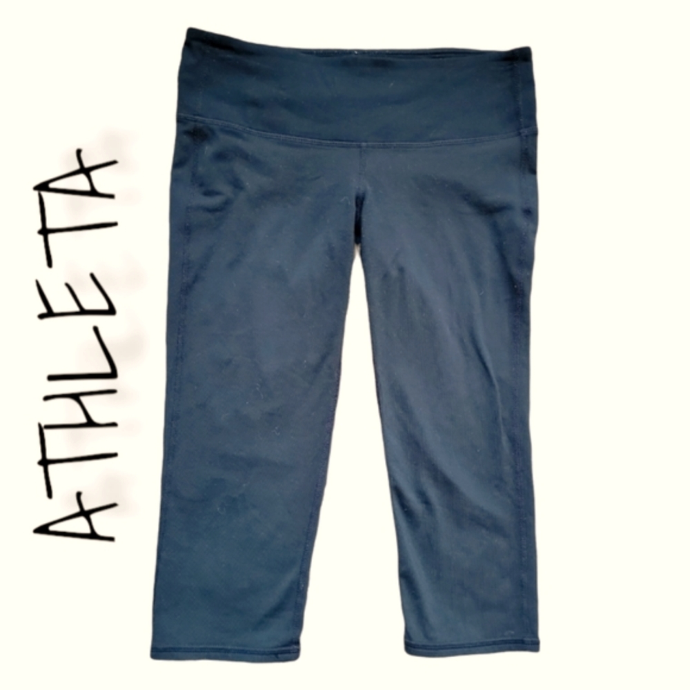 Athleta Black Legging Cropped, Womens Small